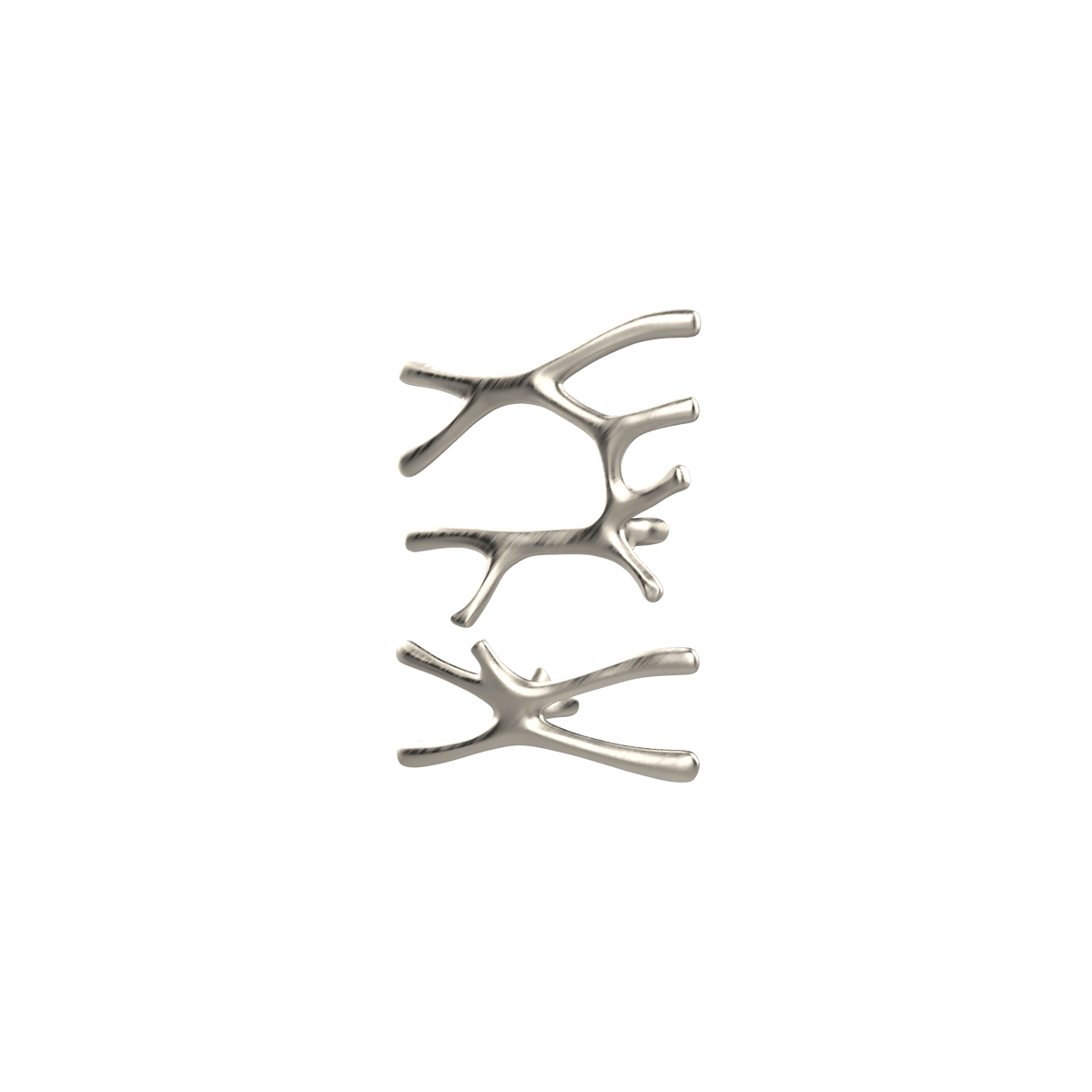 P&Bhusri S7-LS-BNI-SC Daphne's Branch Large + Small Towel Warmer in PVD Brushed Nickel
