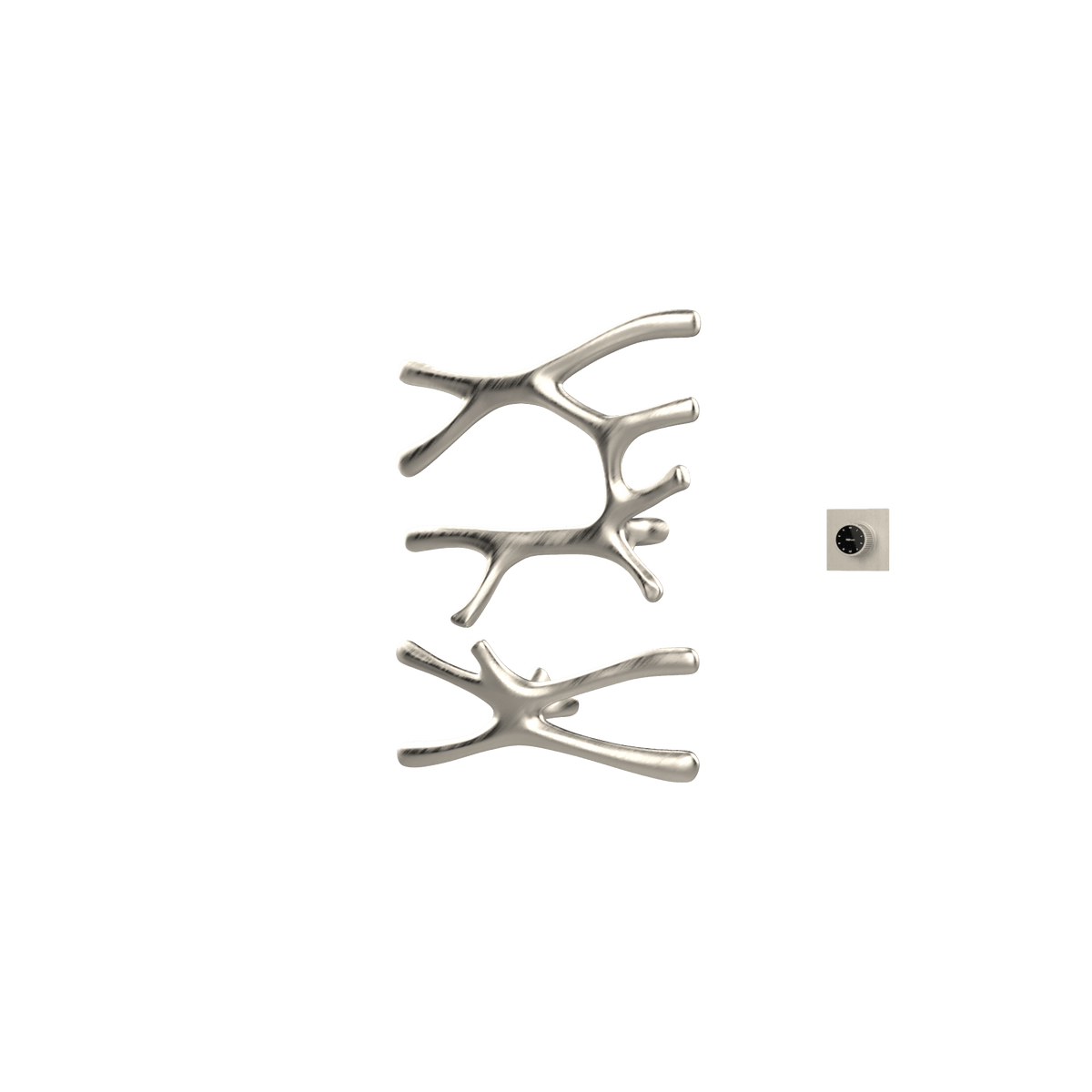 P&Bhusri S7-LS-BNI-XM Daphne's Branch Large + Small Towel Warmer in PVD Brushed Nickel
