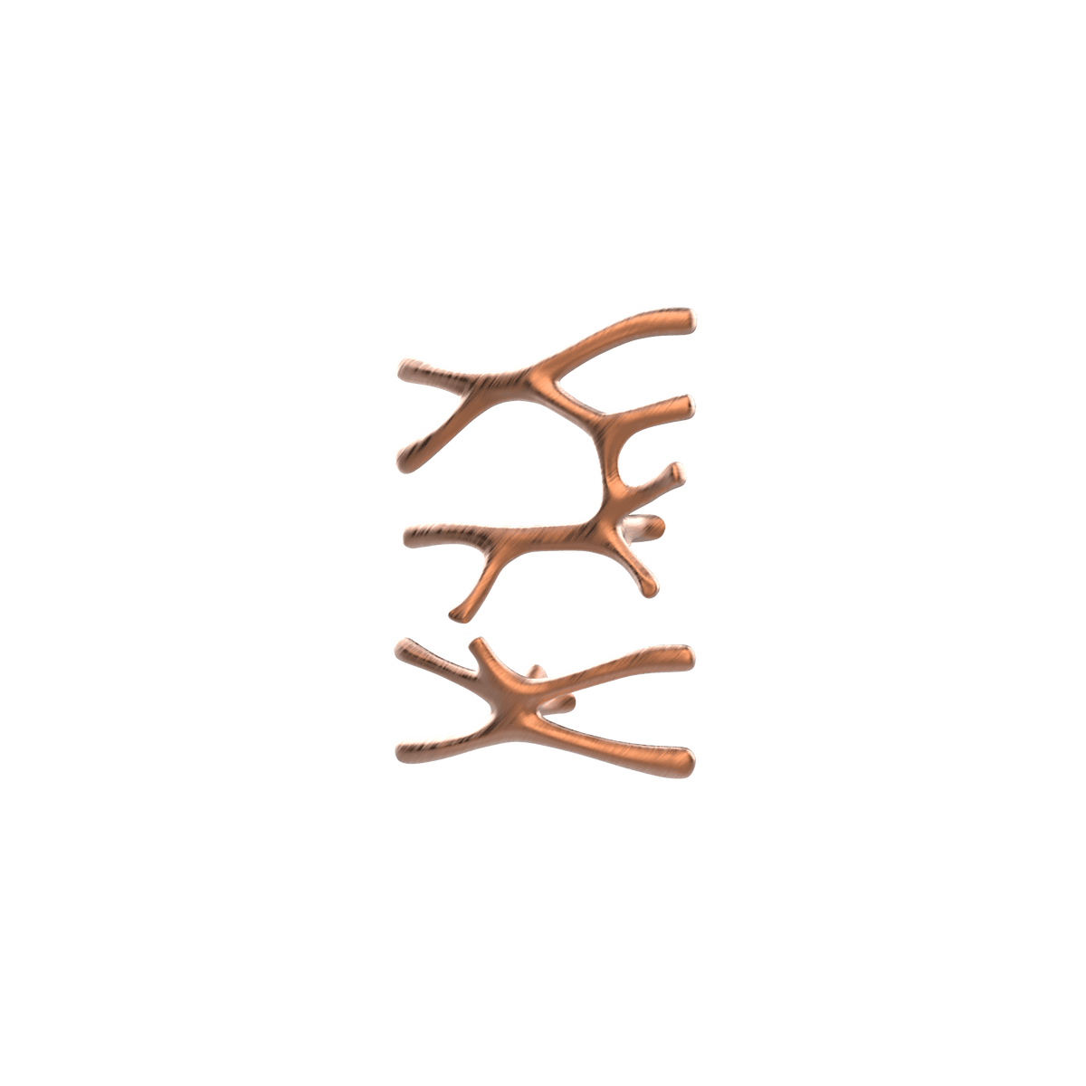 P&Bhusri S7-LS-BRG-SC Daphne's Branch Large + Small Towel Warmer in PVD Brushed Rose Gold