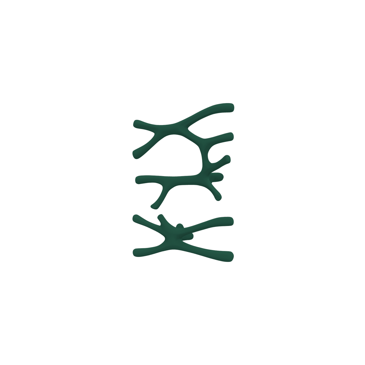 P&Bhusri S7-LS-EGR-SC Daphne's Branch Large + Small Towel Warmer in Emerald Green