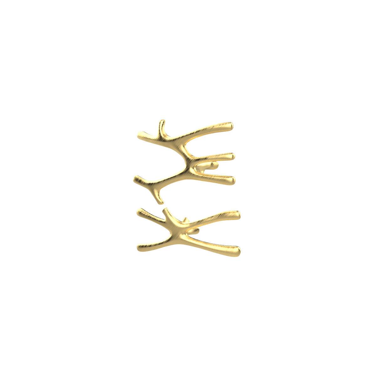 P&Bhusri S7-MS-BBR-SC Daphne's Branch Medium + Small Towel Warmer in PVD Brushed Brass