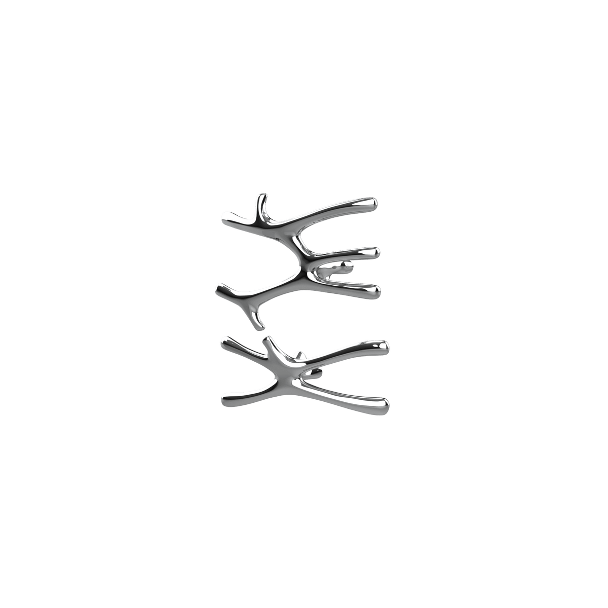 P&Bhusri S7-MS-CHR-SC Daphne's Branch Medium + Small Towel Warmer in Polished Chrome