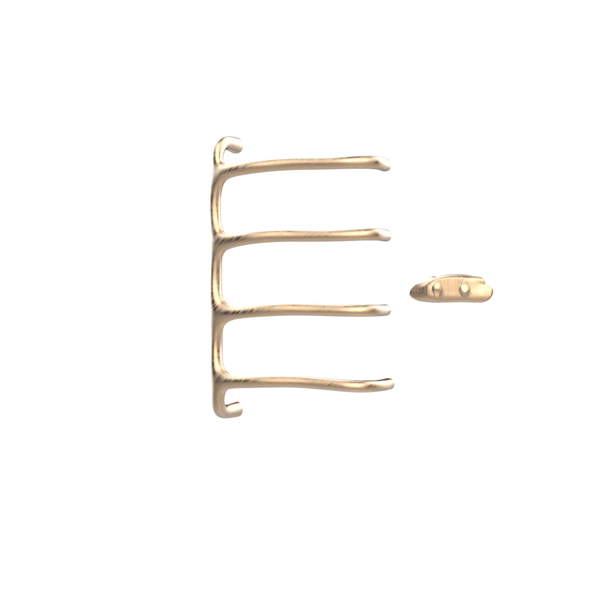 P&Bhusri S8-M-BBZ-XA Tuscany Glimmer Towel Warmer in PVD Brushed Bronze