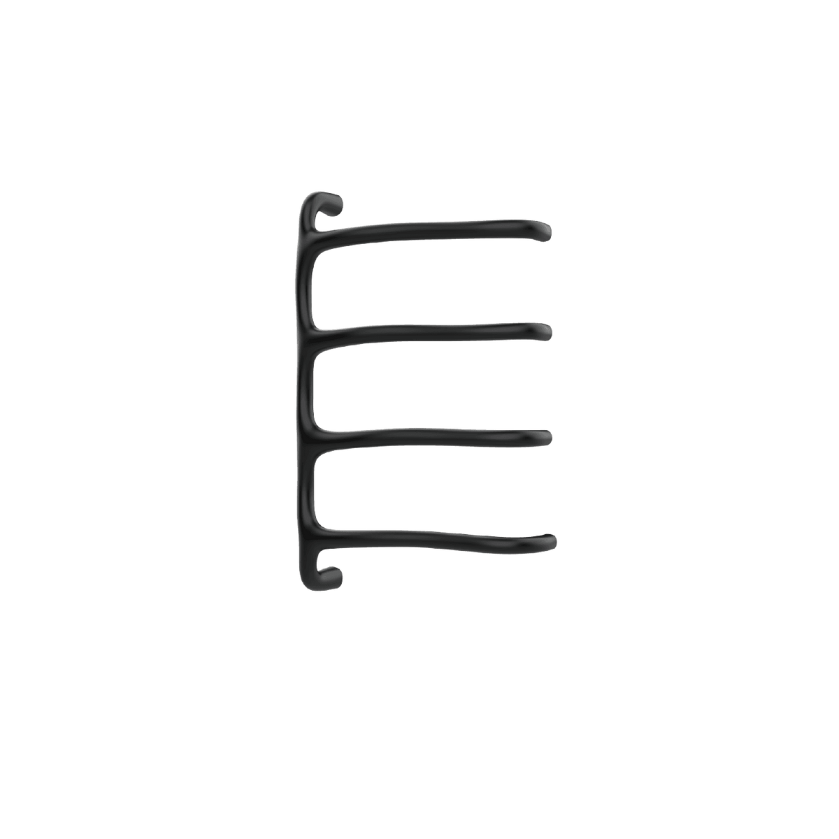 P&Bhusri S8-M-BLK-SC Tuscany Glimmer Towel Warmer in Matte Black