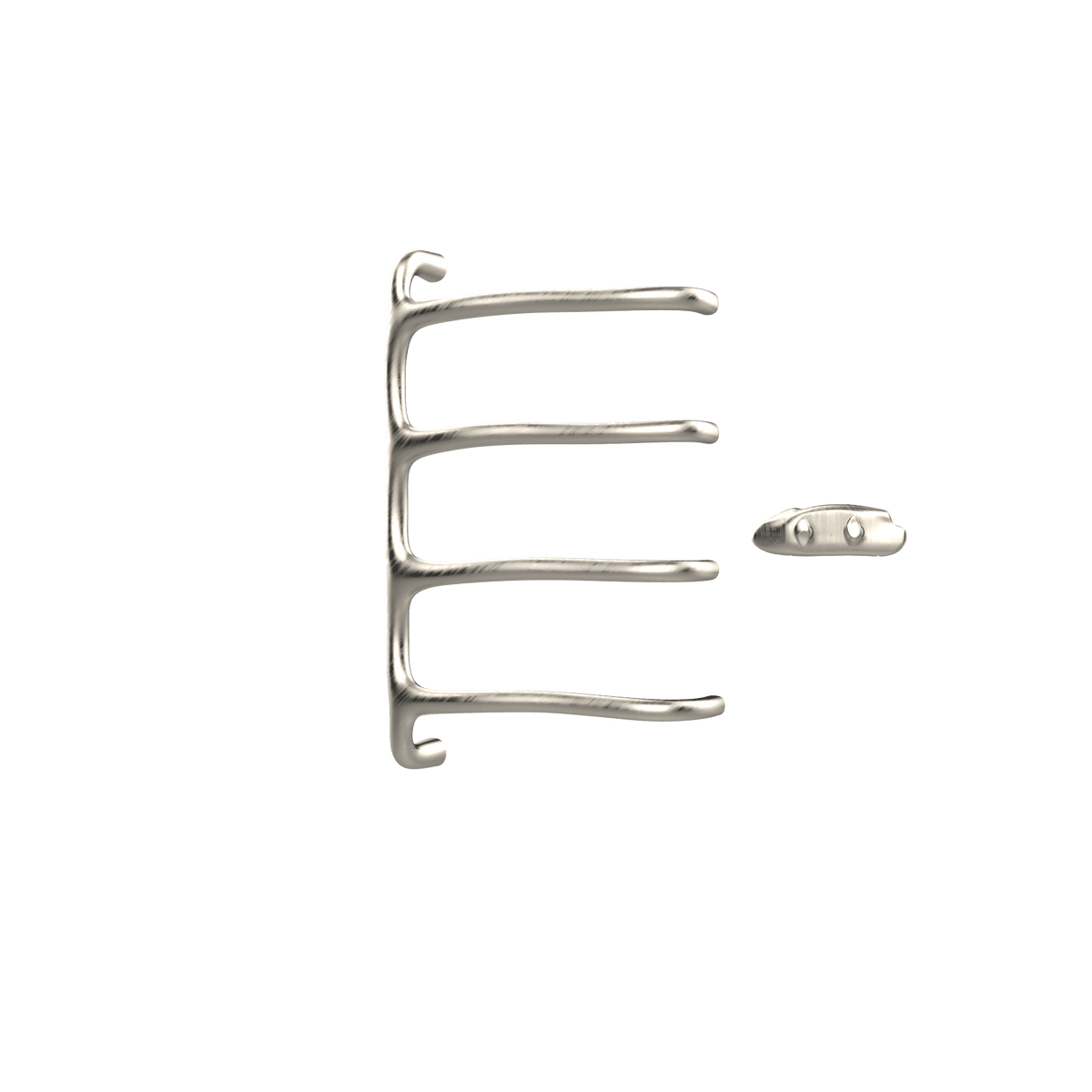 P&Bhusri S8-M-BNI-XA Tuscany Glimmer Towel Warmer in PVD Brushed Nickel