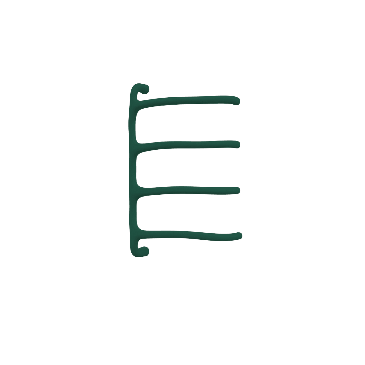 P&Bhusri S8-M-EGR-SC Tuscany Glimmer Towel Warmer in Emerald Green