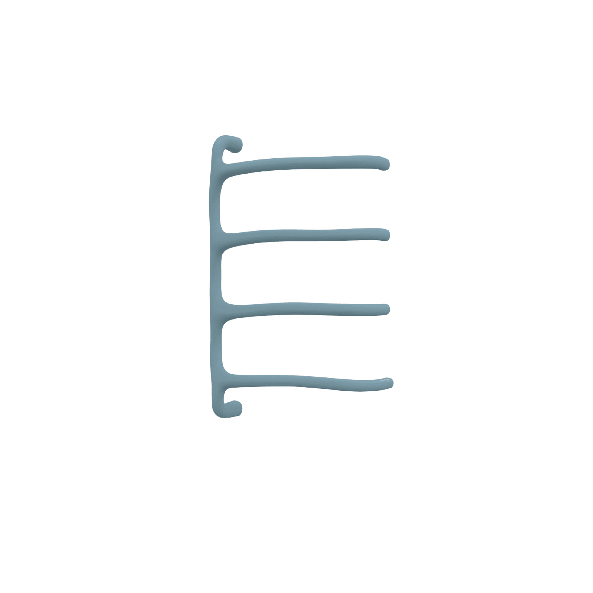 P&Bhusri S8-M-FBL-SC Tuscany Glimmer Towel Warmer in Frost Blue