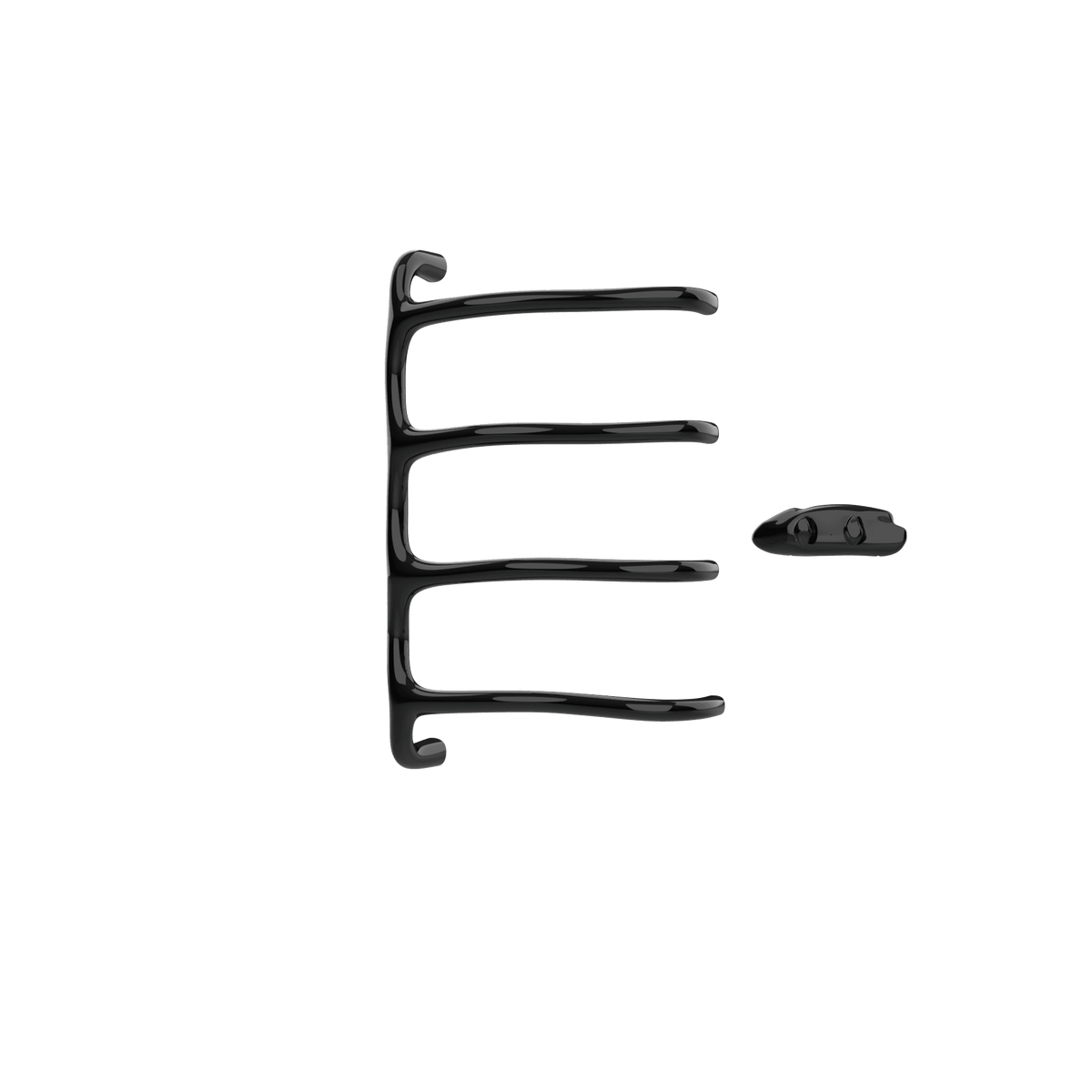 P&Bhusri S8-M-PBN-XA Tuscany Glimmer Towel Warmer in PVD Polished Black Nickel