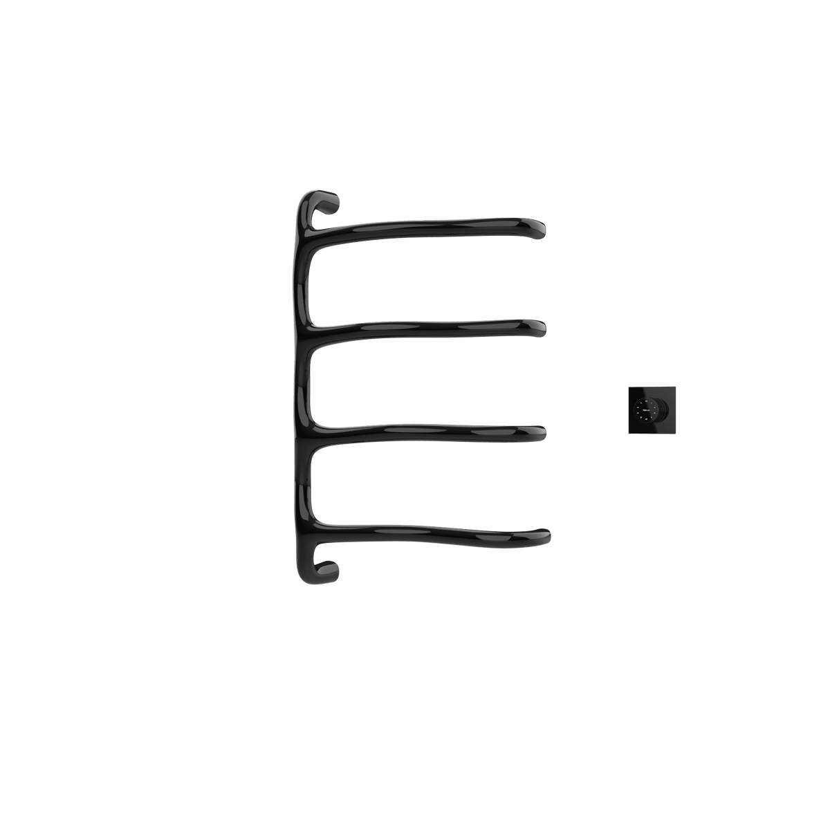 P&Bhusri S8-M-PBN-XM Tuscany Glimmer Towel Warmer in PVD Polished Black Nickel