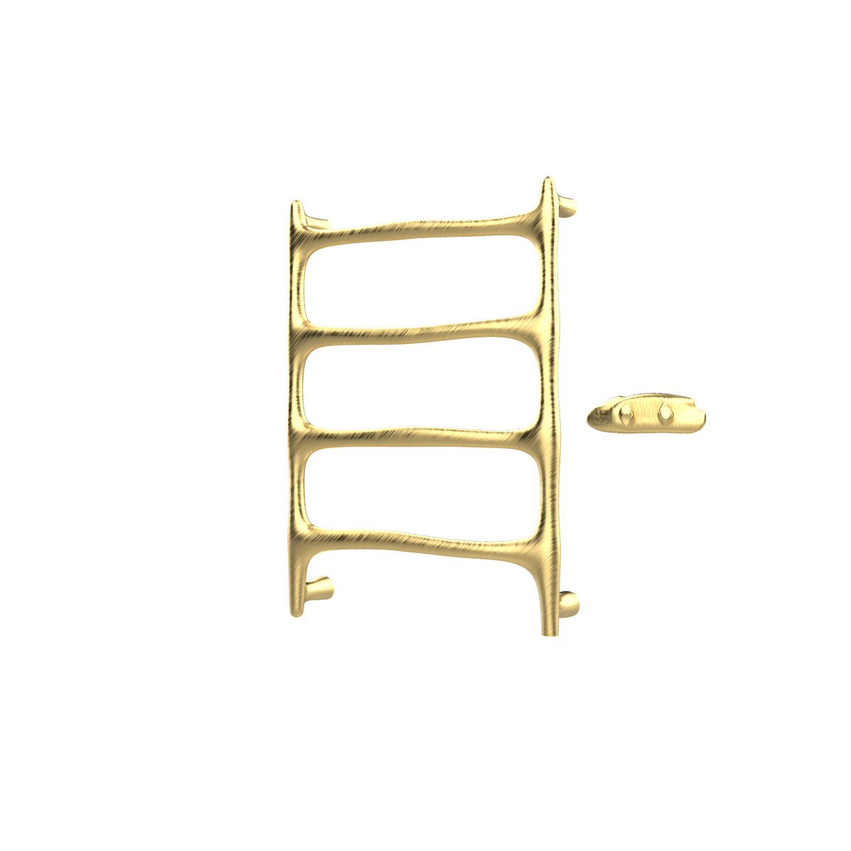 P&Bhusri S9-M-BBR-XA Verona Towel Warmer in PVD Brushed Brass