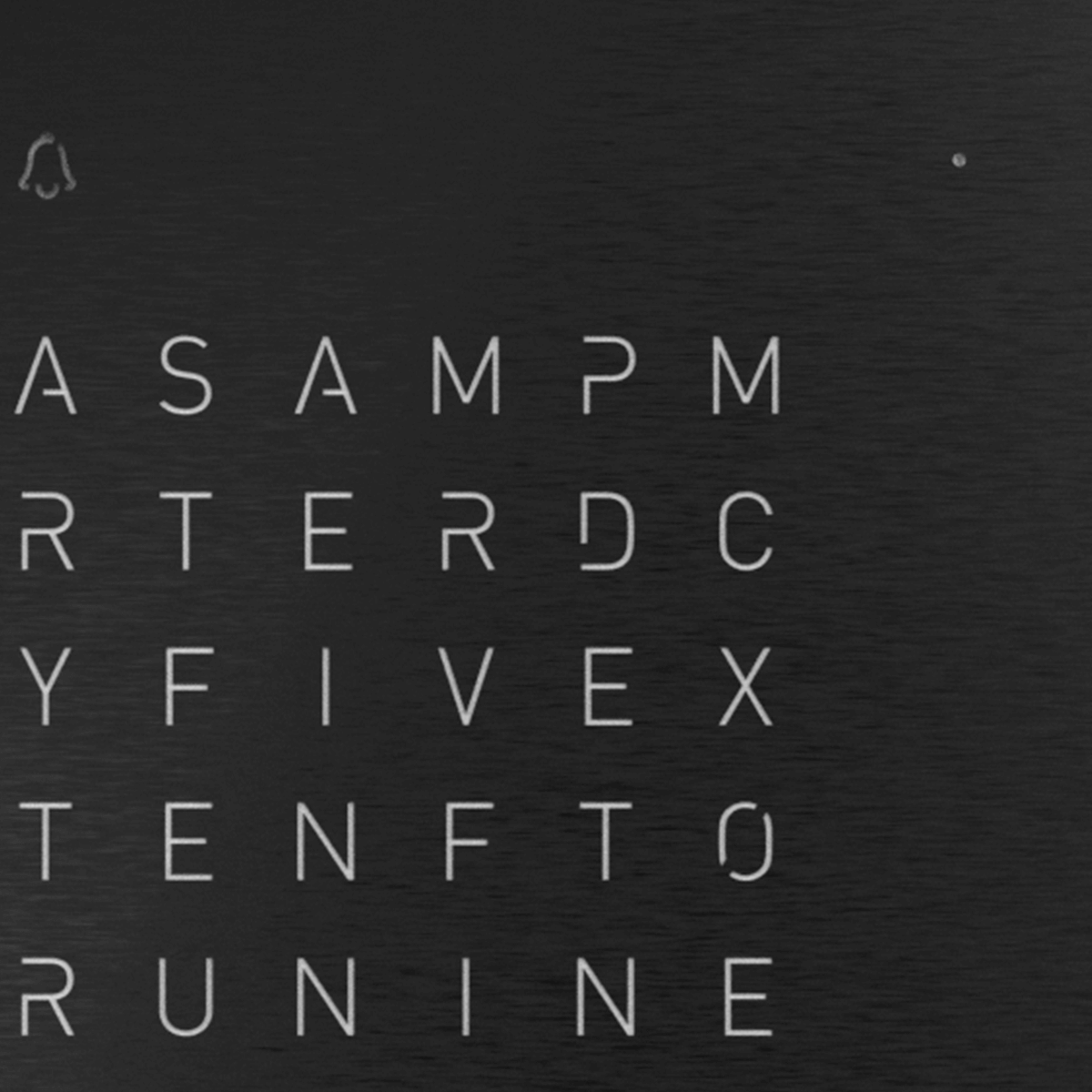 QLOCKTWO T4BLSSBL QLOCKTWO EARTH 13.5 Deep Black