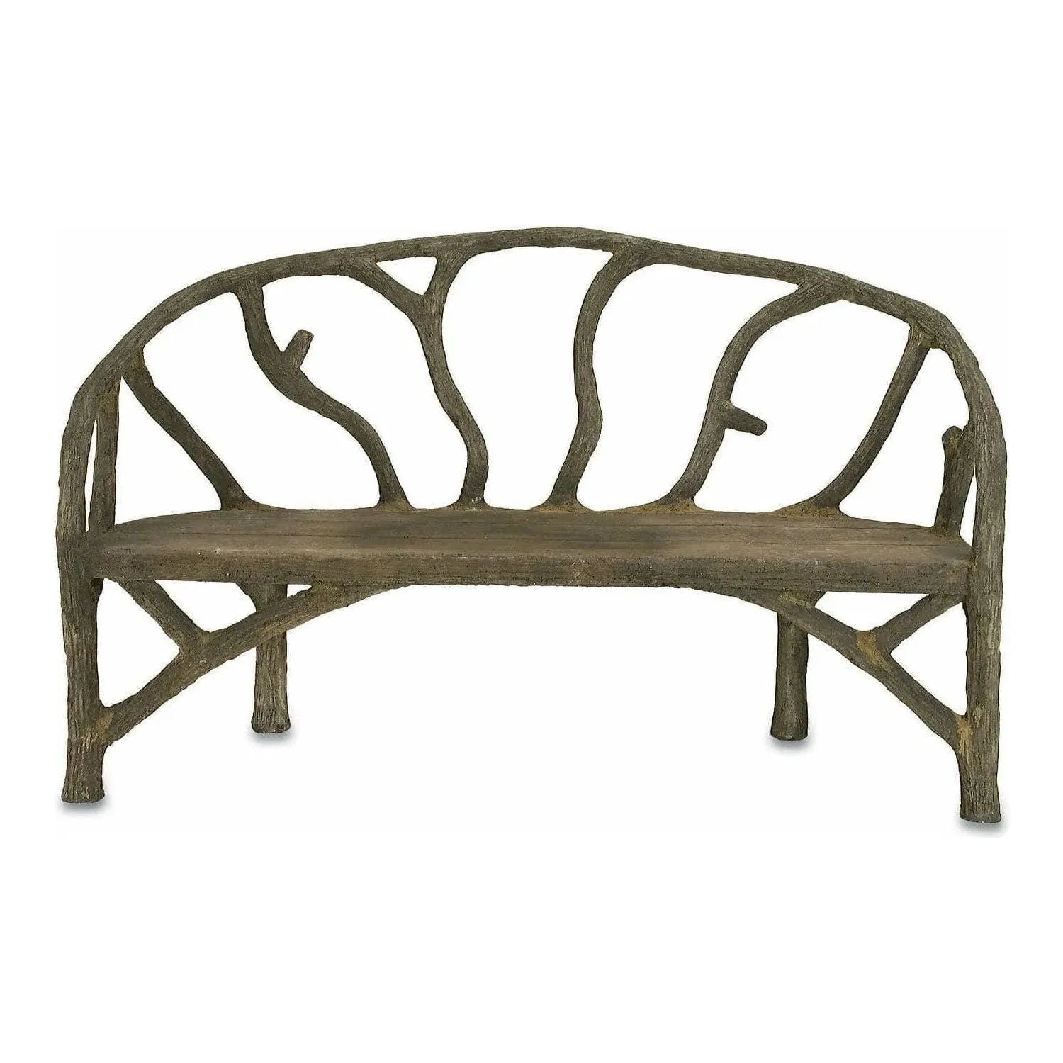 Currey and Company - Arbor Bench - 2700 | The Rug District