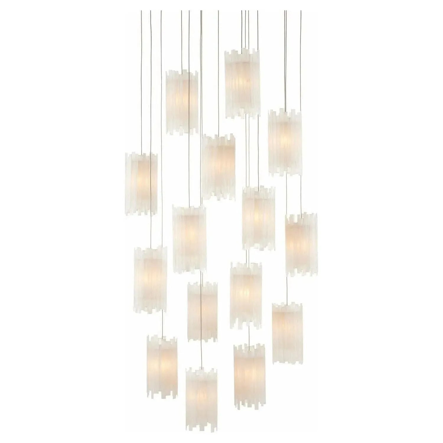 Currey and Company - Escenia Round 15-Light Multi-Drop Pendant - 9000-0884 | The Rug District