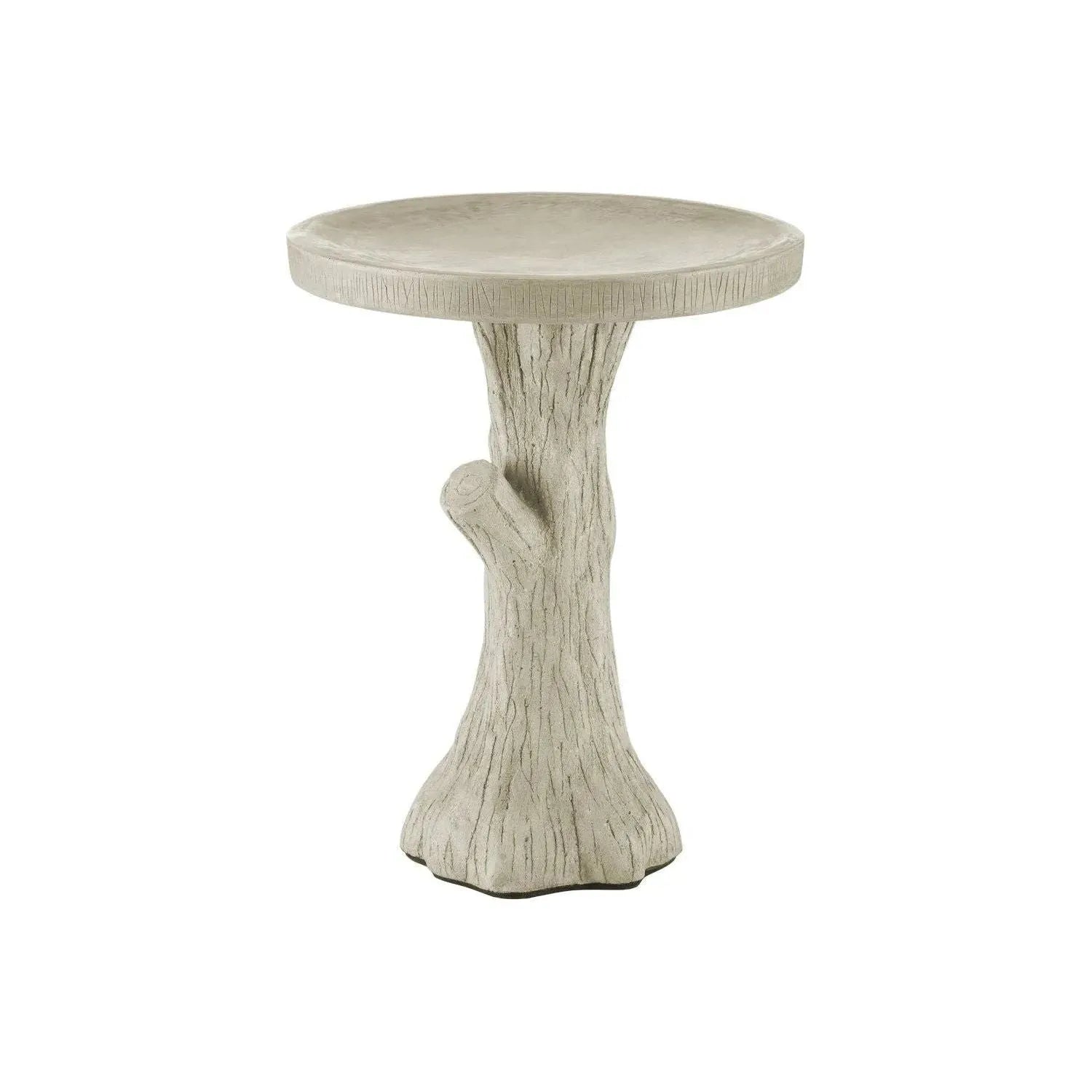 Currey and Company - Faux Bois Bird Bath - 2200-0045 | The Rug District
