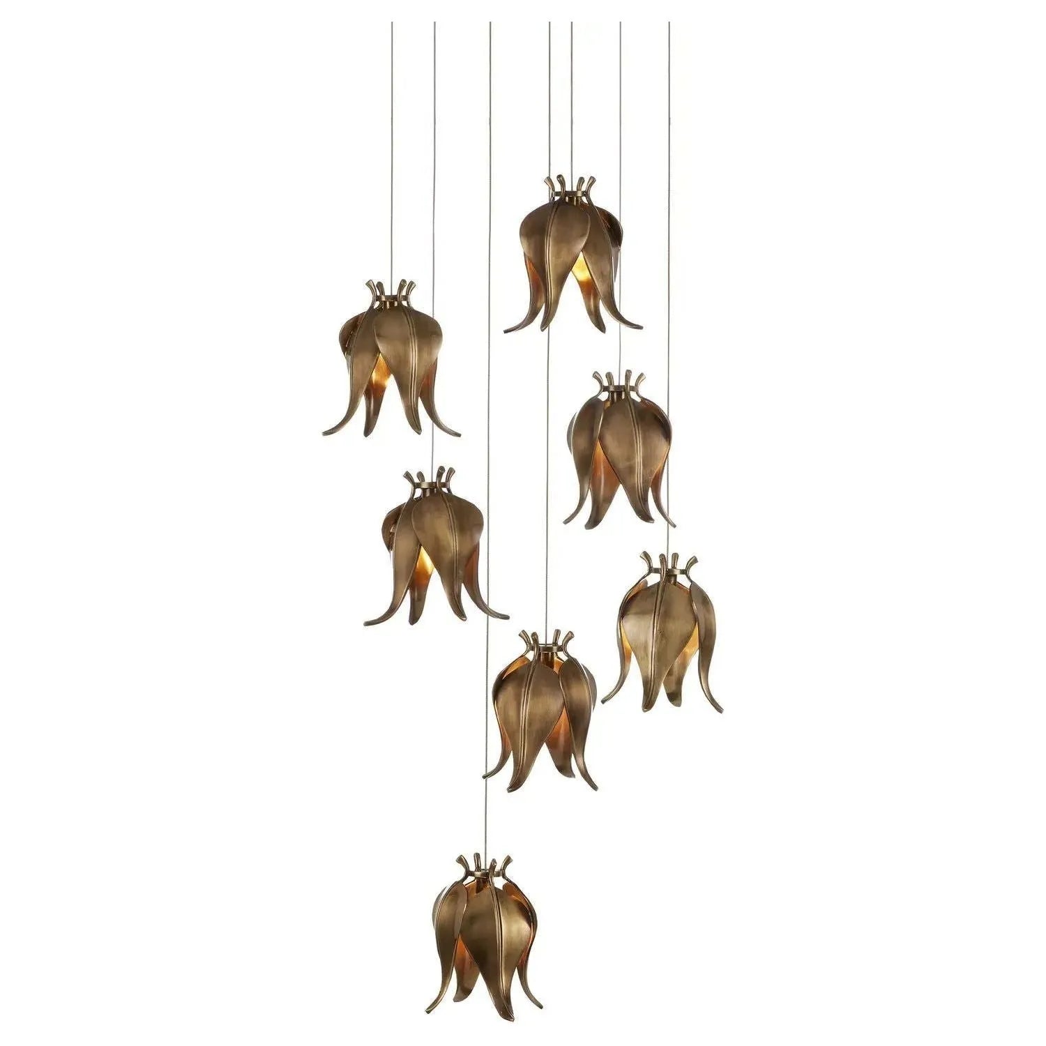 Currey and Company - Iota Multi Light Pendant - 9000-1021 | The Rug District
