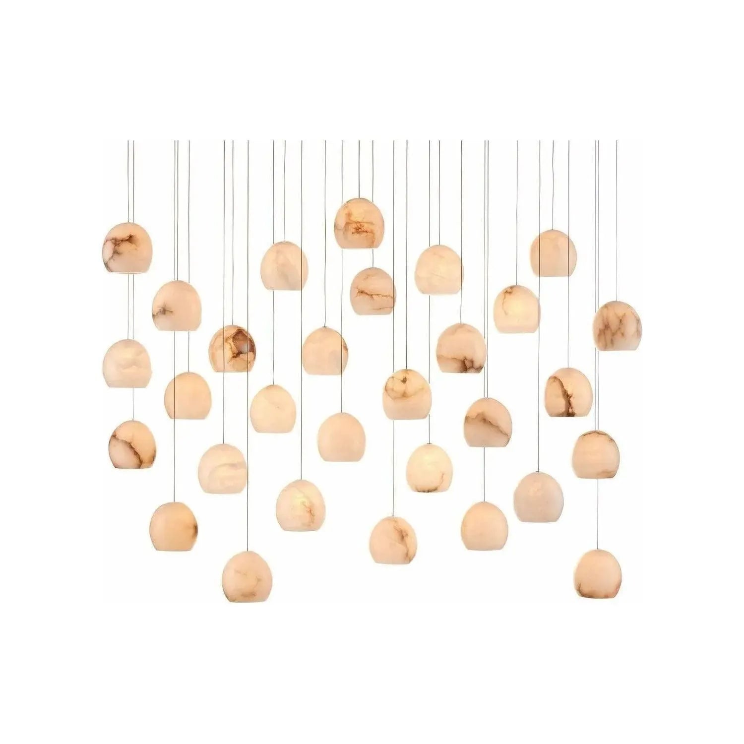 Currey and Company - Lazio 30-Light Multi-Drop Pendant - 9000-0900 | The Rug District