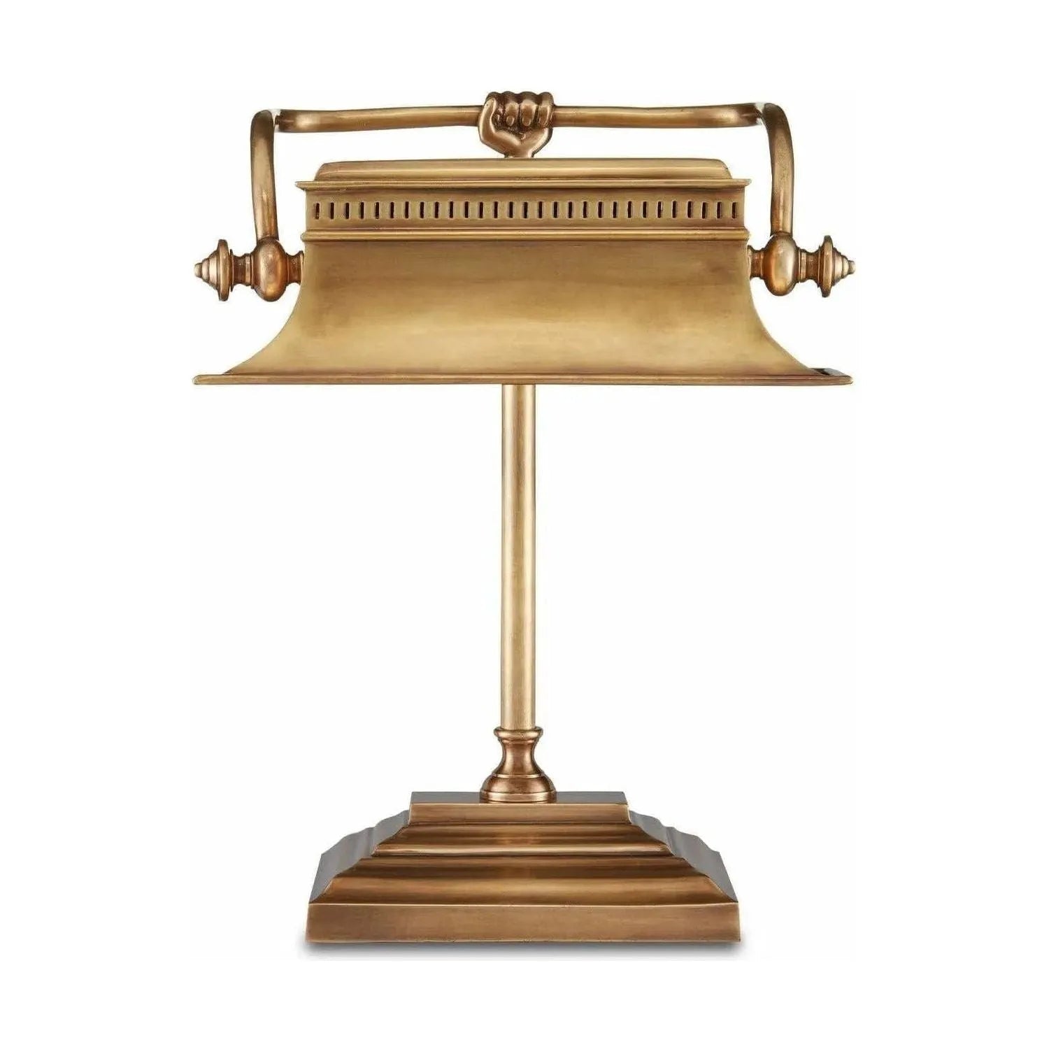 Currey and Company - Malvasia Brass Desk Lamp - 6000-0758 | The Rug District