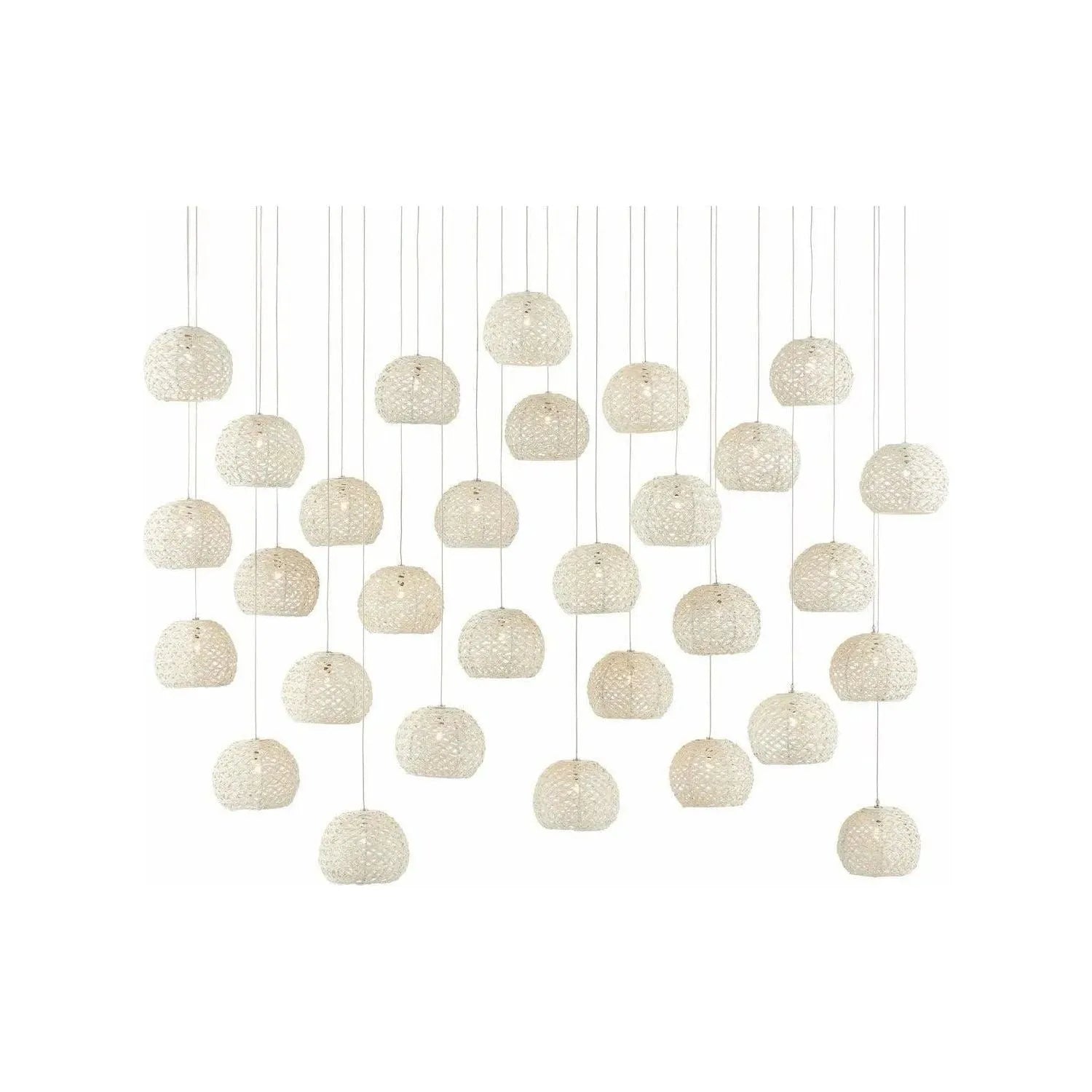 Currey and Company - Piero 30-Light Multi-Drop Pendant - 9000-0914 | The Rug District