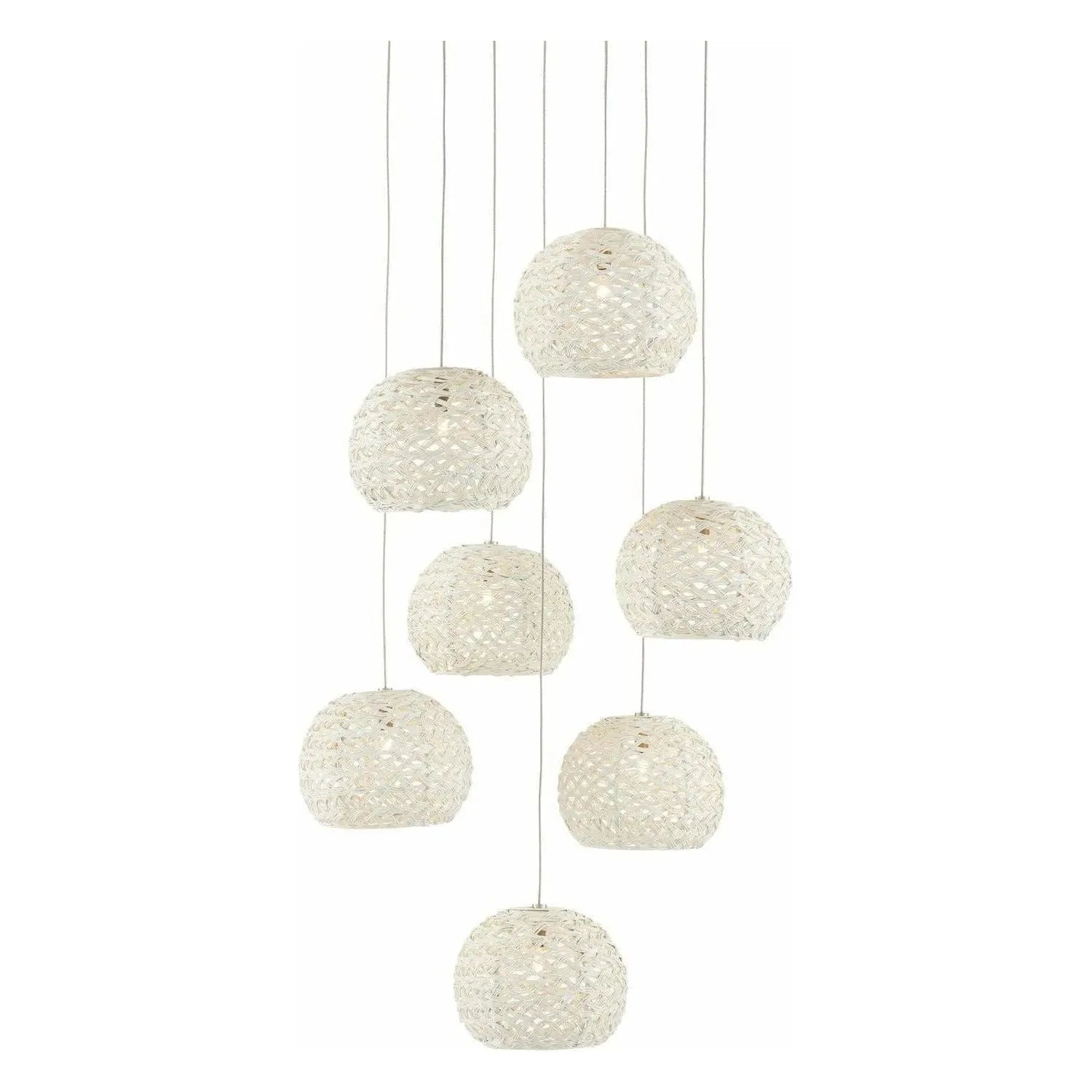 Currey and Company - Piero 7-Light Multi-Drop Pendant - 9000-0911 | The Rug District