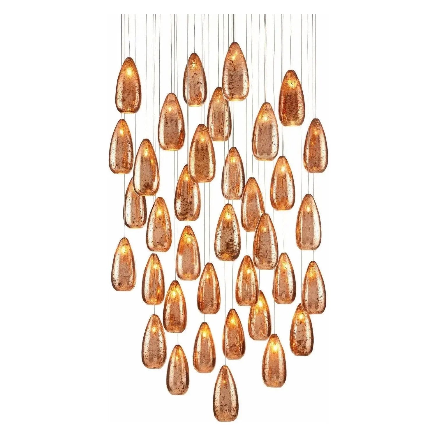 Currey and Company - Rame 36-Light Multi-Drop Pendant - 9000-0908 | The Rug District