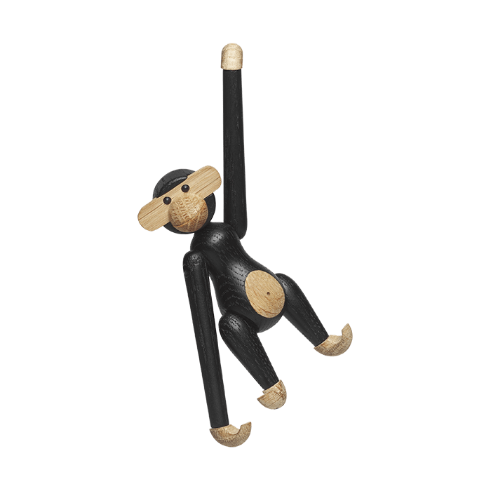 Kay Bojesen 39276 Monkey Wooden Figurine in Dark Stained Oak