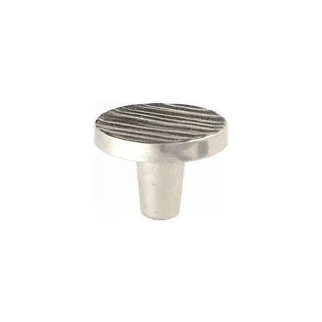 Du Verre Hardware - Forged 3 Round Knob - DVFC301-SN | The Rug District