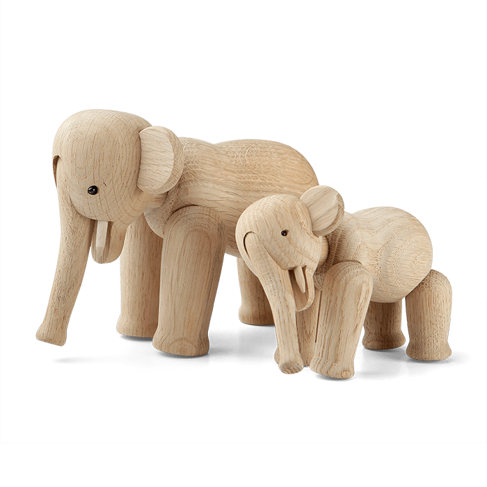 Kay Bojesen 39252 Elephant Wooden Figurine in Oak