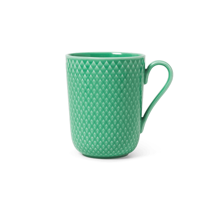 Lyngby Porcelæn 201972 Rhombe Color Mug in Green