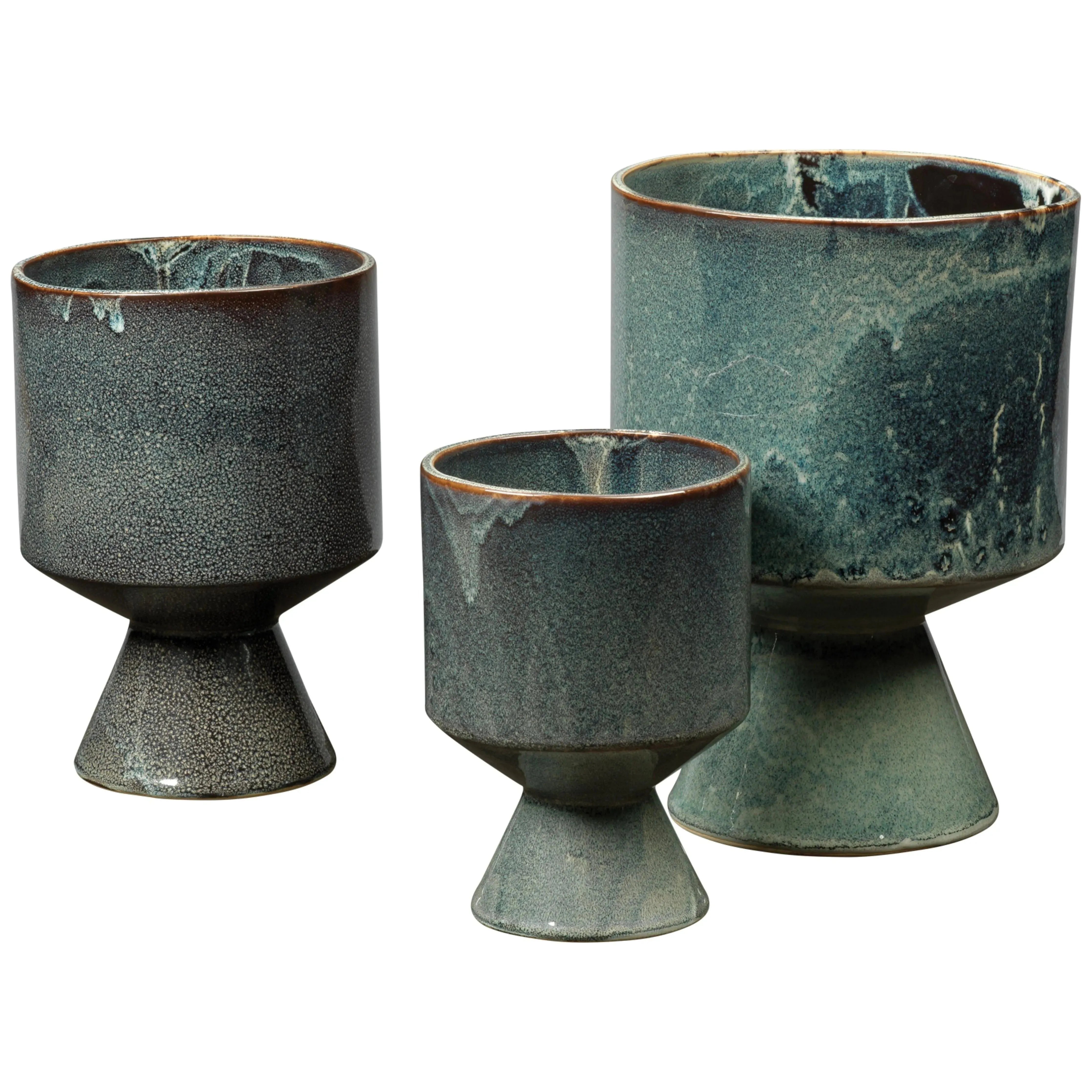 Jamie Young Company - Berkeley Pots (set of 3) - 7BERK-POBL | The Rug District