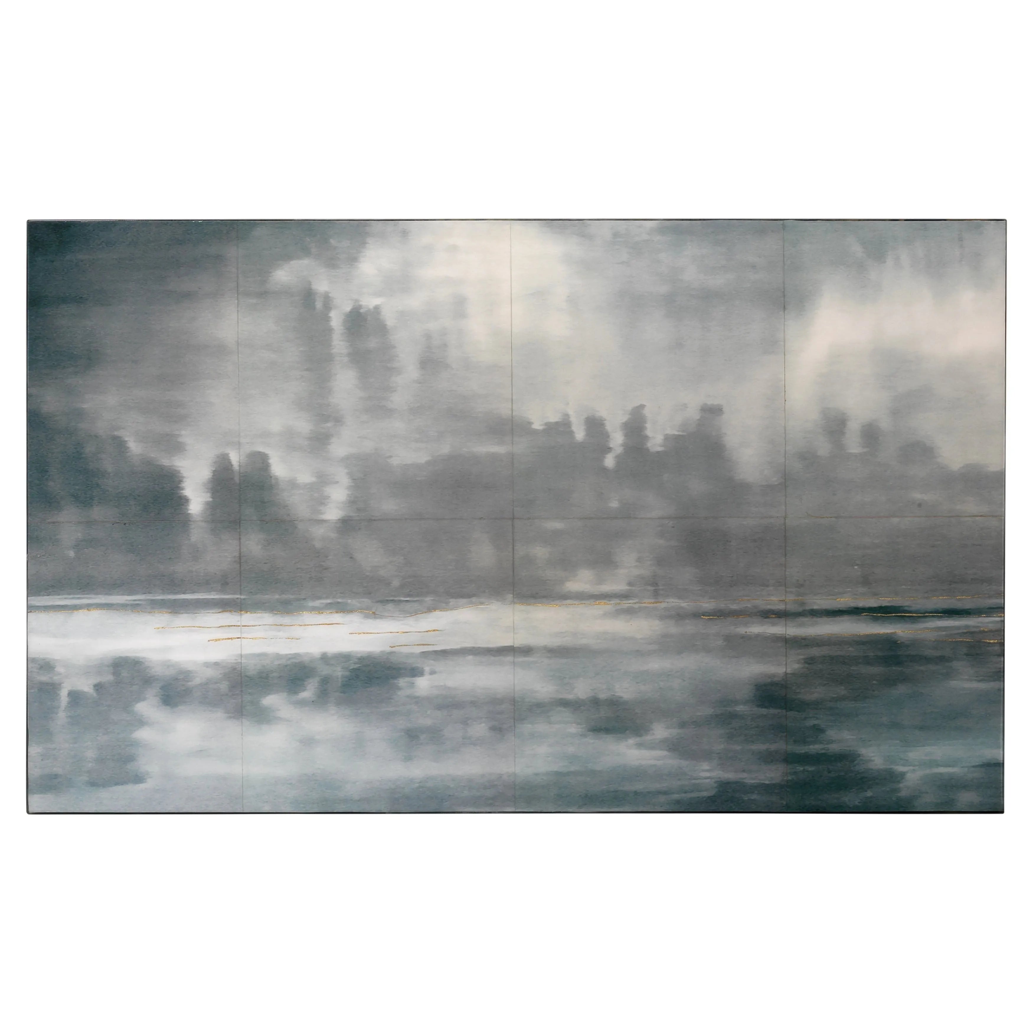 Jamie Young Company - Cloudscape Wall Art - 8CLOU-NAVY | The Rug District