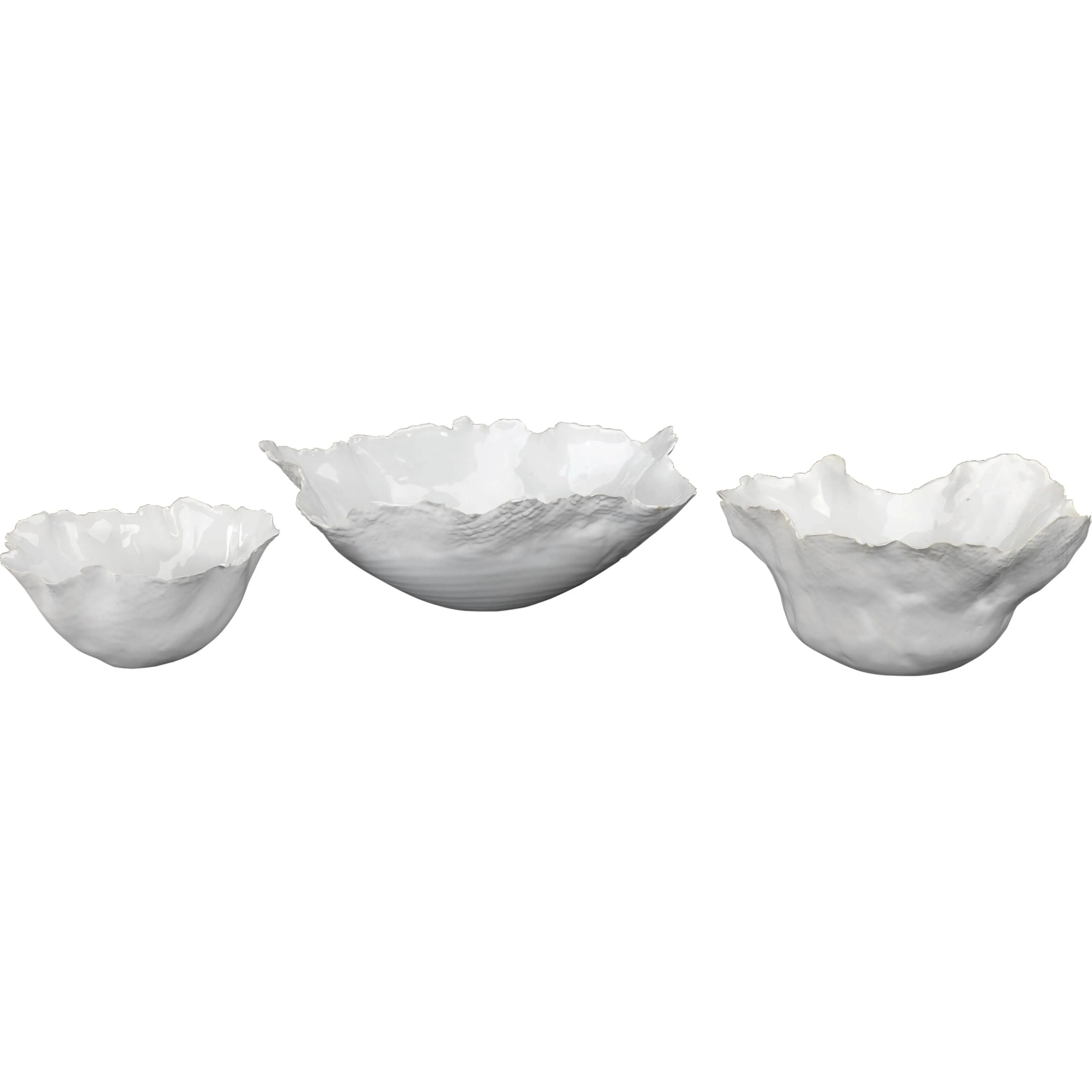 Jamie Young Company - Fleur Ceramic Bowls (set of 3) - 7FLEU-BOWH | The Rug District