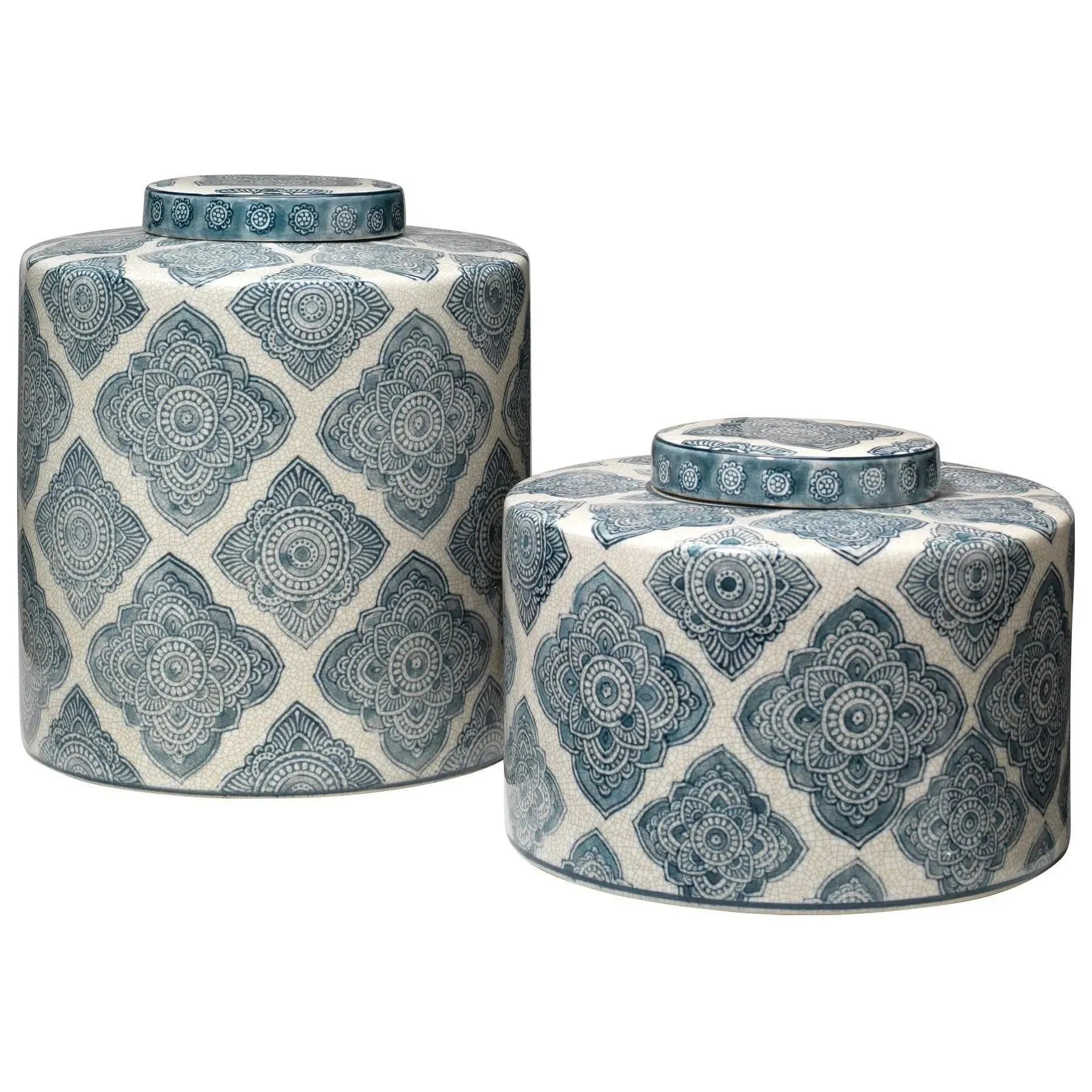 Jamie Young Company - Oran Canisters (Set of 2) - 7ORAN-CABL | The Rug District