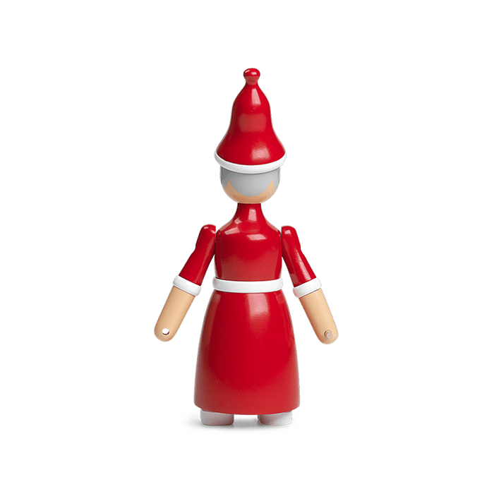 Kay Bojesen 39480 Mrs. Santa Wooden Figurine in Red/White
