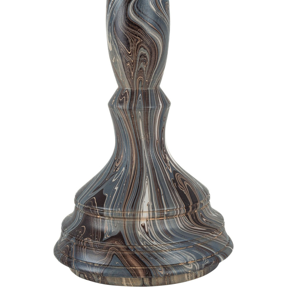 Currey and Company 1200-1051 Marbleized Turret Box in Marbleized Brown
