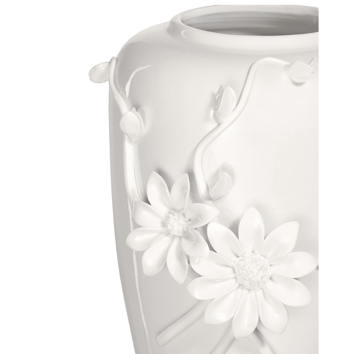 Currey and Company 1200-0983 Daisy Maria Vase in White