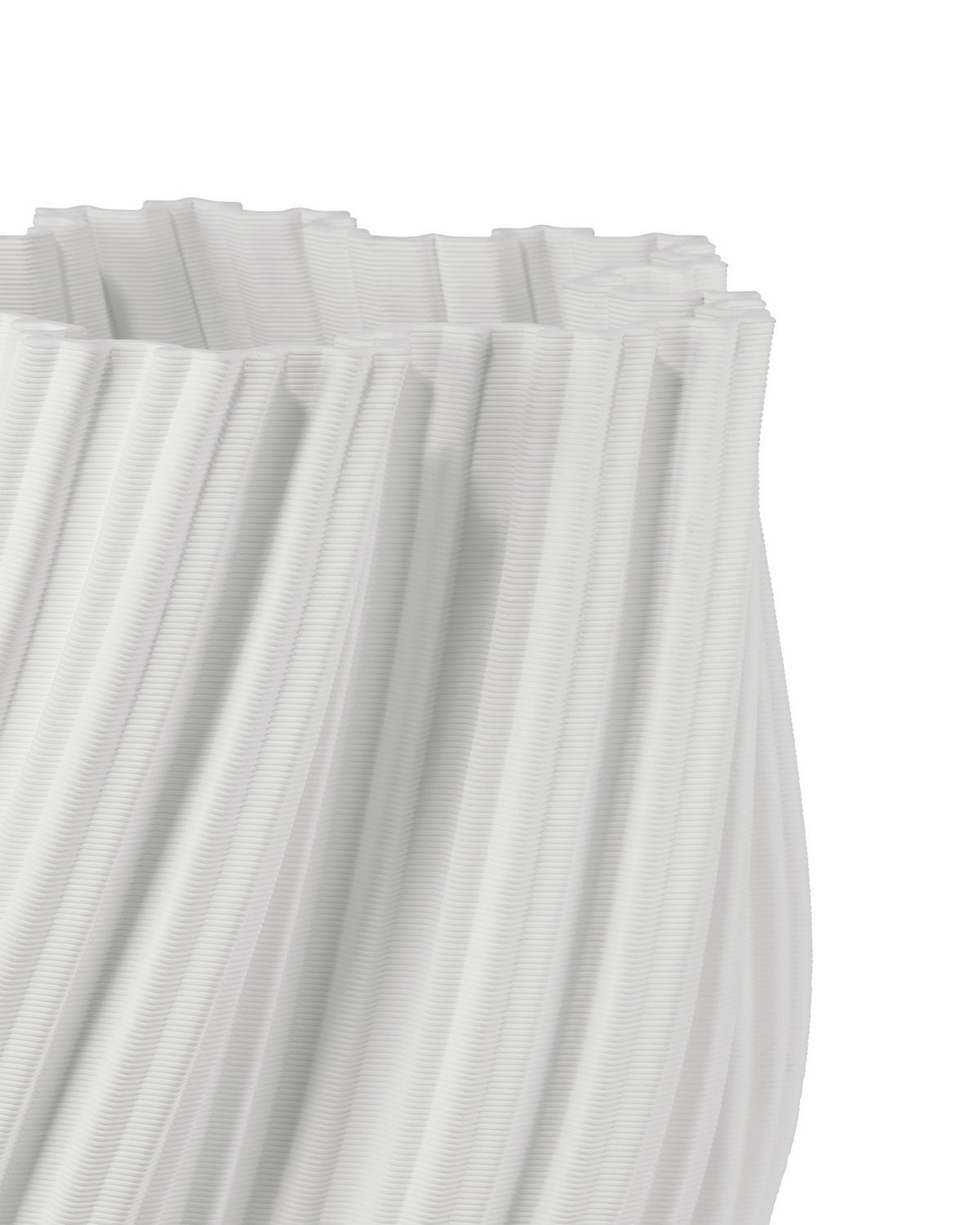 Currey and Company 1200-1004 Whorl Vase in White