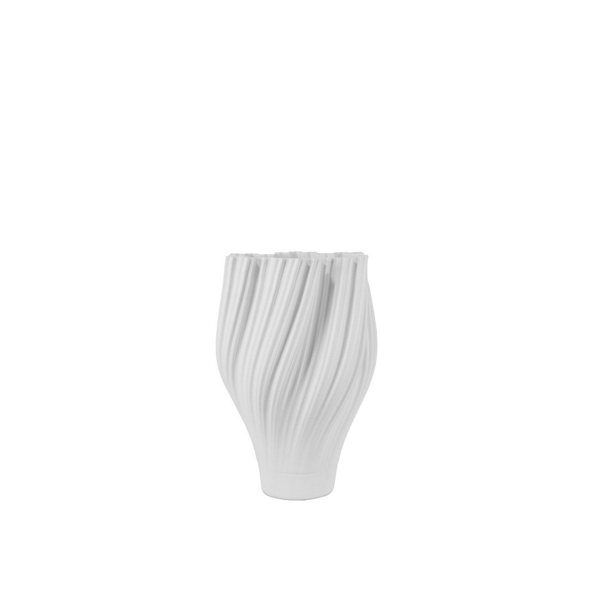 Currey and Company 1200-1004 Whorl Vase in White