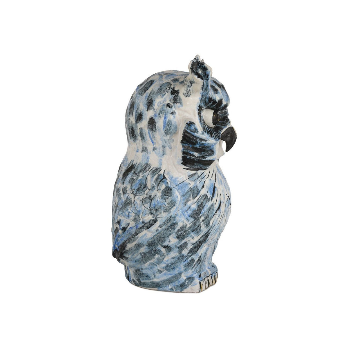 Currey and Company 1200-1076 Mina the Owl in Blue/White/Black