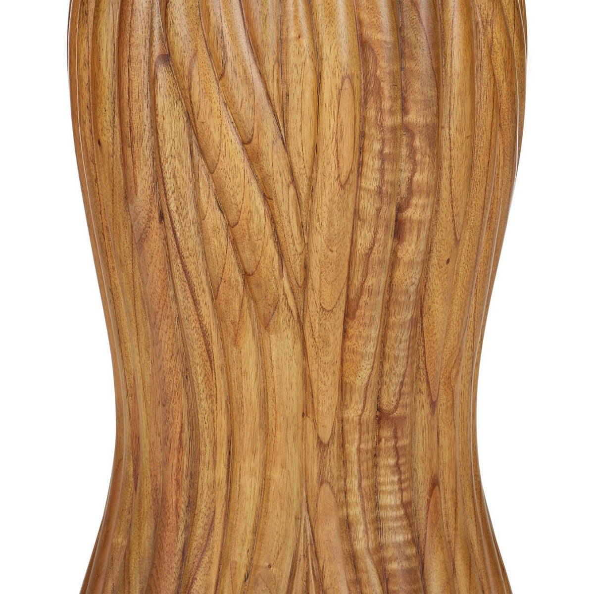 Currey and Company 3000-0335 Tassel Entry Table in Morel Brown/Natural/Brushed Brass