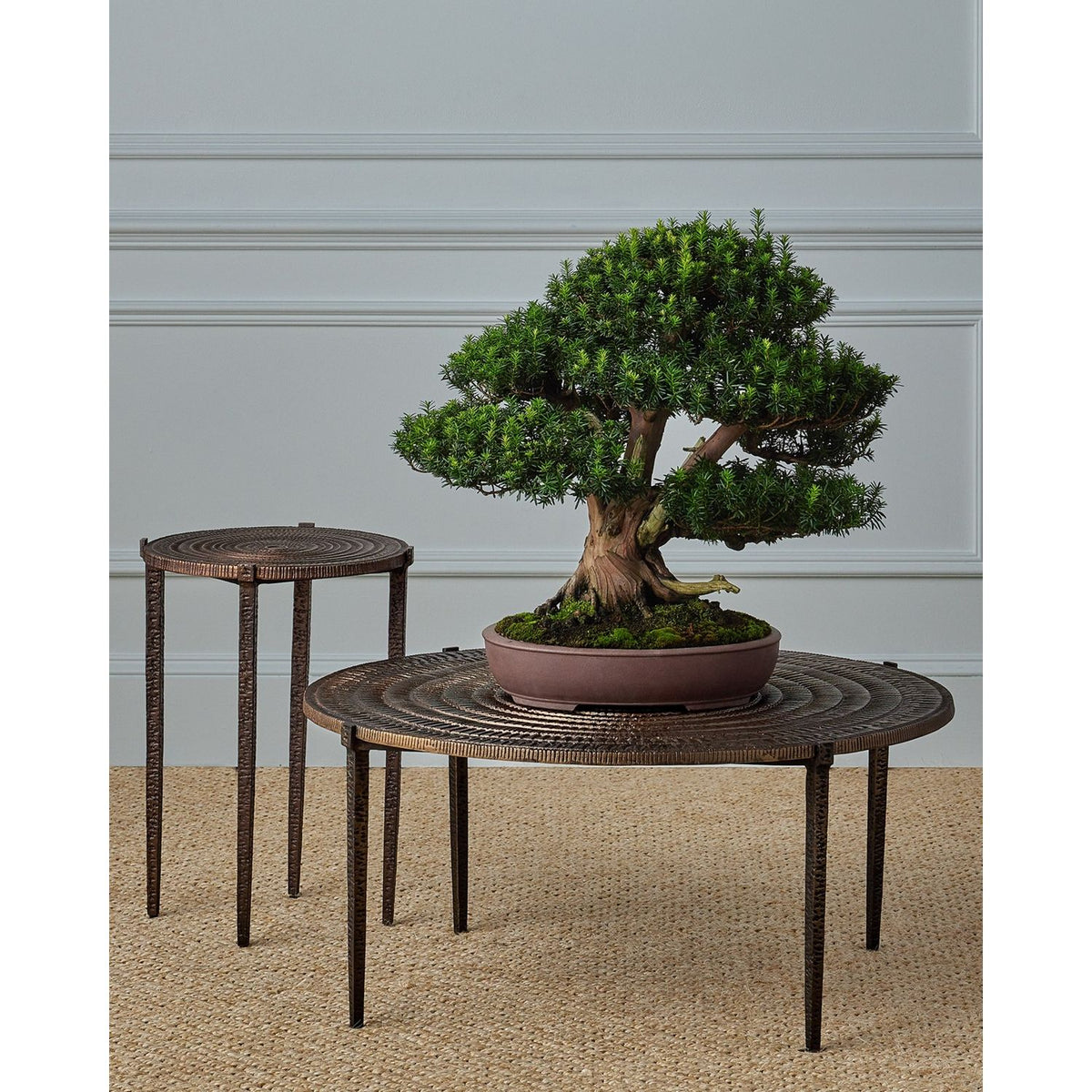 Currey and Company 4000-0256 Unity Accent Table in Antique Bronze/Dark Bronze
