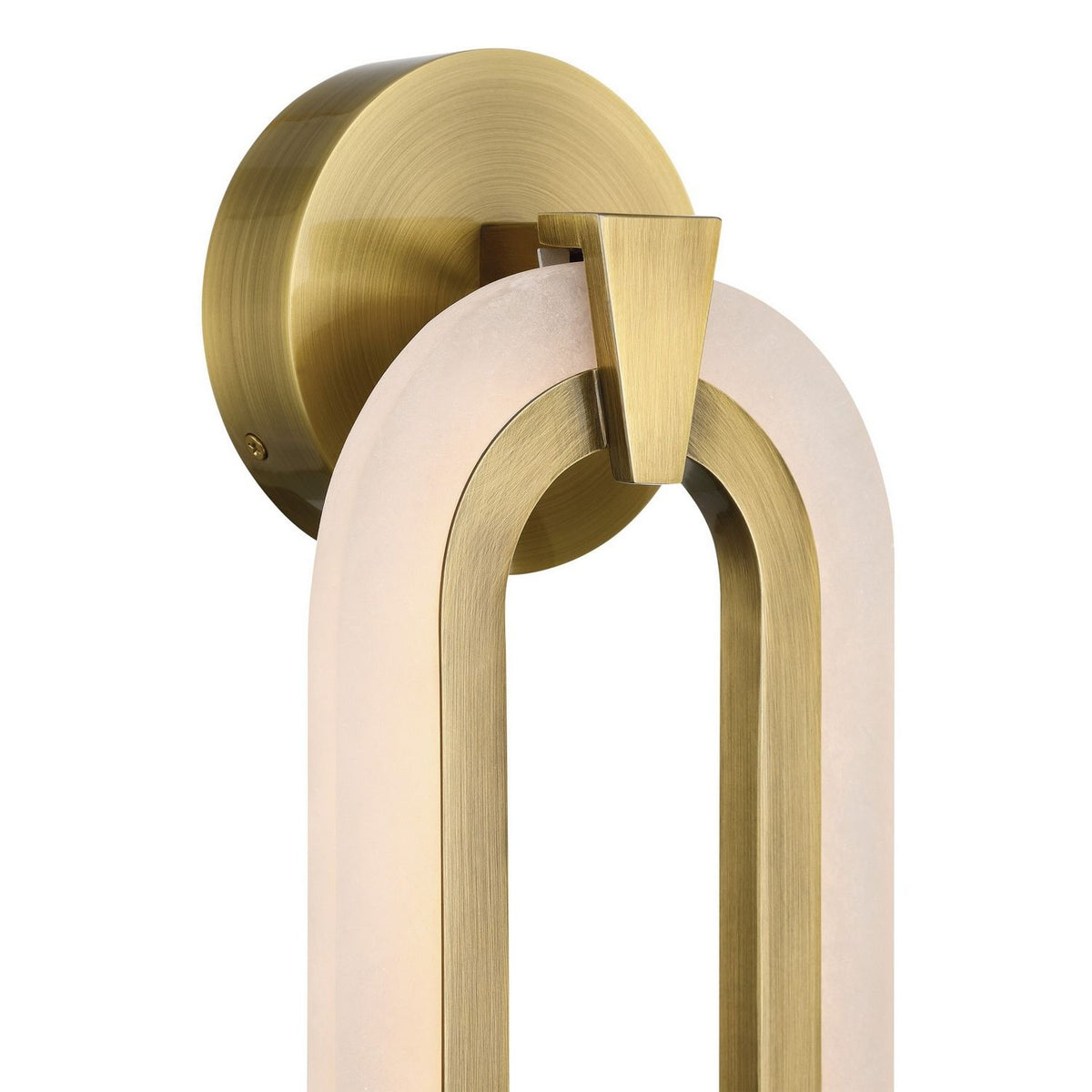 Currey and Company 5900-0060 Aurora Wall Sconce in Natural/Polished Antique Brass