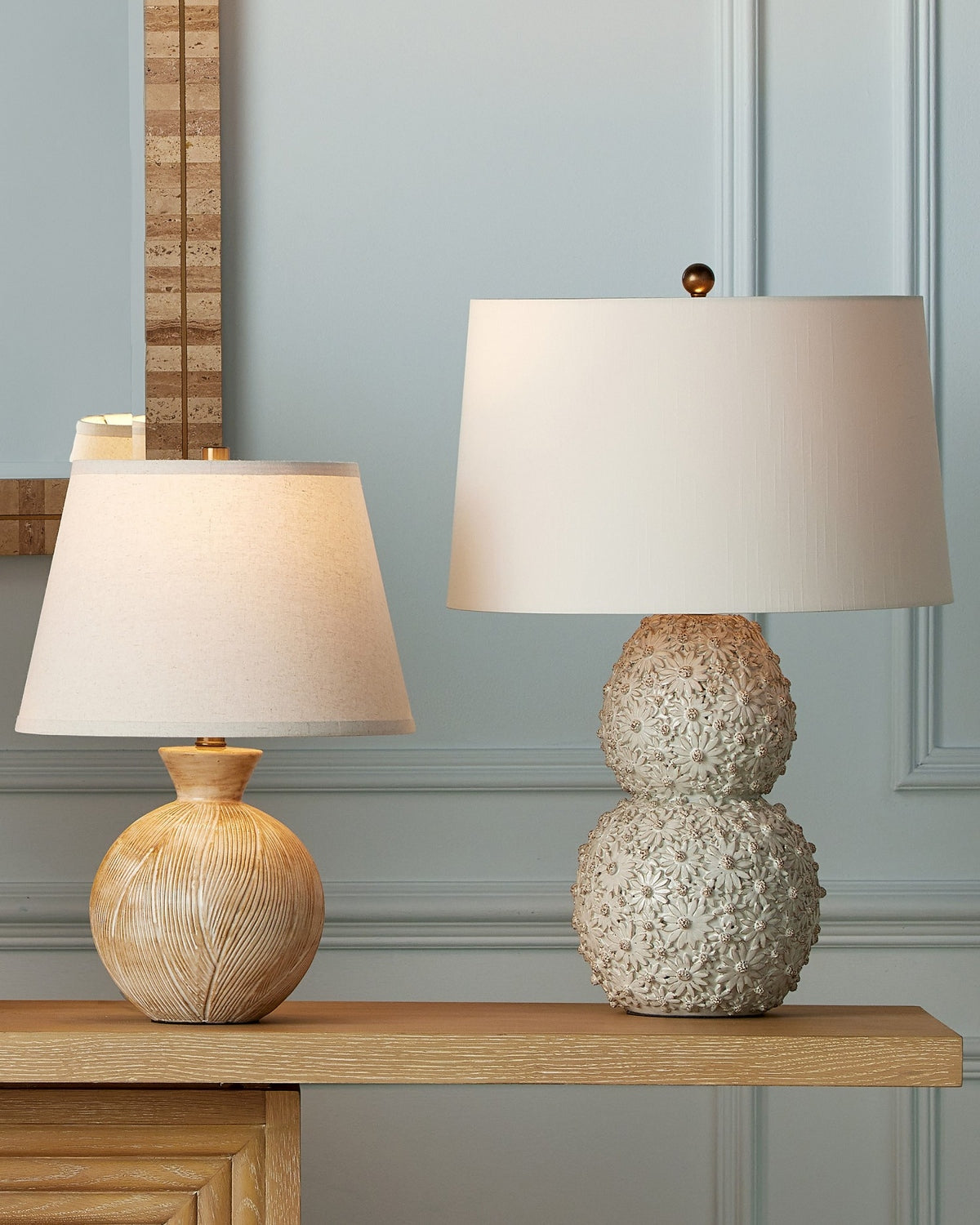 Currey and Company 6000-1052 Brushmark Table Lamp in Beige