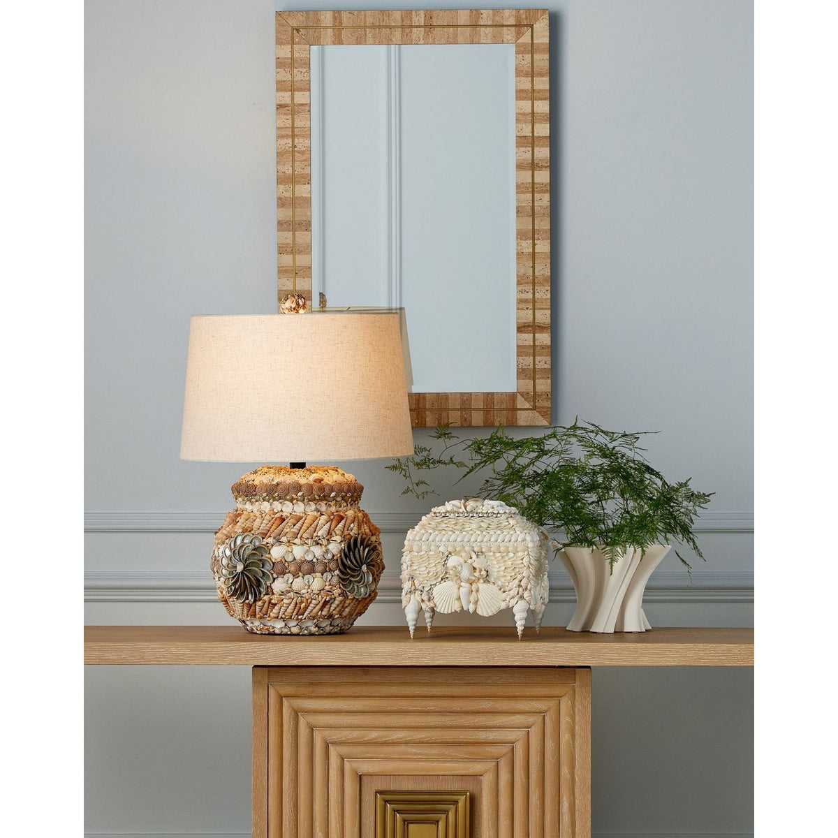 Currey and Company 6000-1055 Seascape Table Lamp in Natural