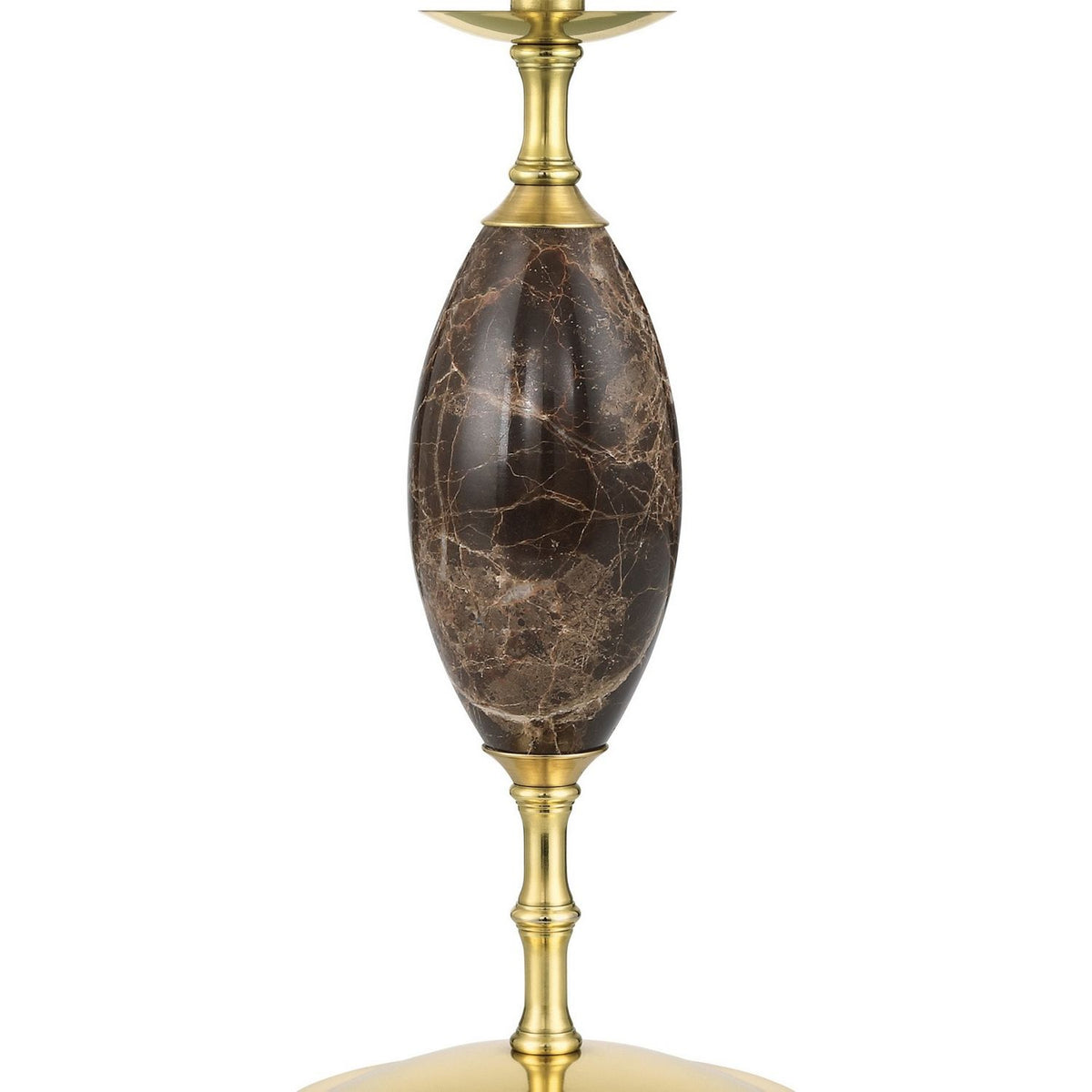 Currey and Company 6700-0020 Marche Cordless Table Lamp in Brown/Brass