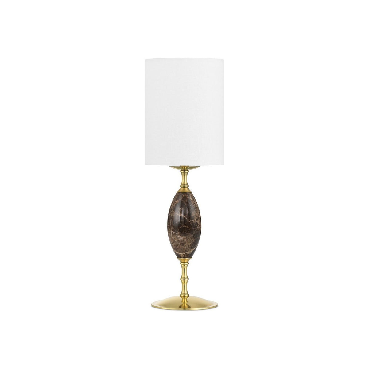 Currey and Company 6700-0020 Marche Cordless Table Lamp in Brown/Brass