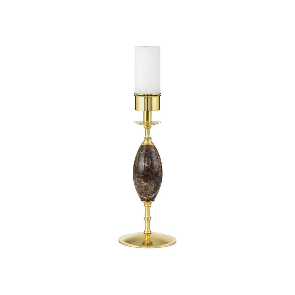Currey and Company 6700-0020 Marche Cordless Table Lamp in Brown/Brass