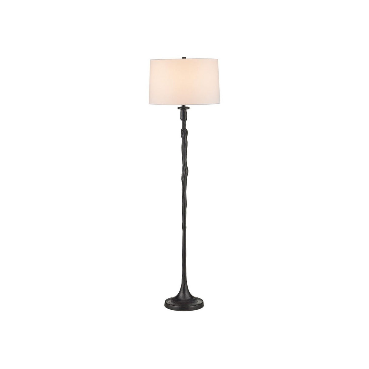 Currey and Company 8000-0180 Mirage Floor Lamp in Black