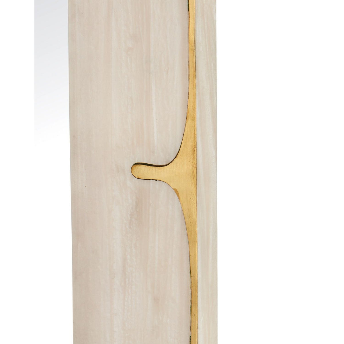 Currey and Company 1000-0178 Orin Mirror in Marbled Ivory/Brushed Brass