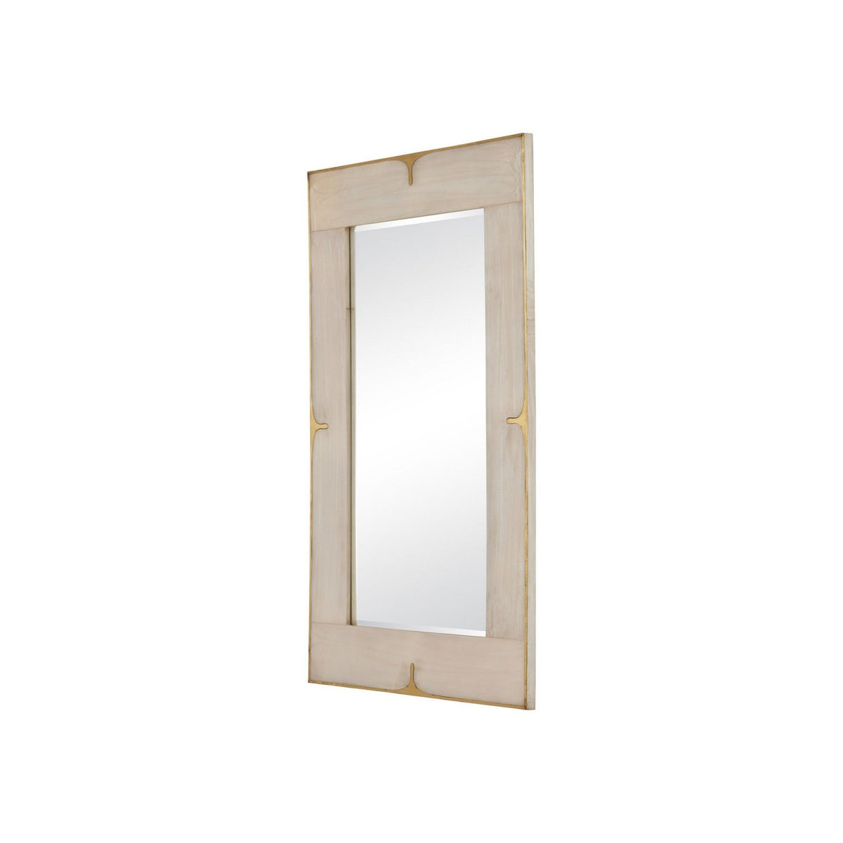 Currey and Company 1000-0178 Orin Mirror in Marbled Ivory/Brushed Brass