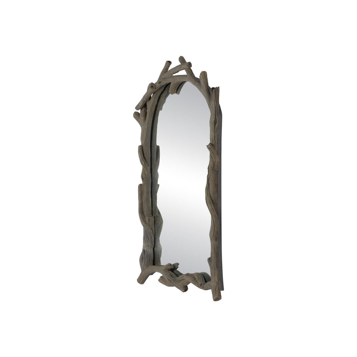 Currey and Company 1000-0187 Dunmore Arch Mirror in Charbon de Bois